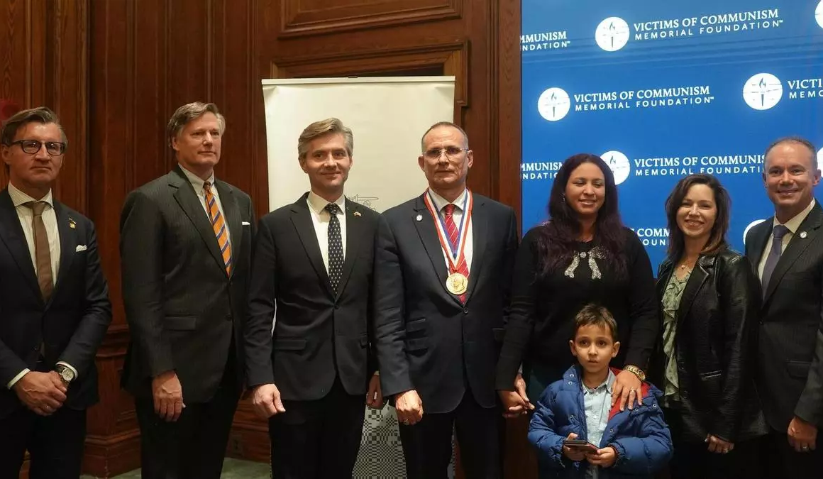 José Daniel Ferrer recoge la Medalla Truman-Reagan de la Libertad que le concedieron en 2020